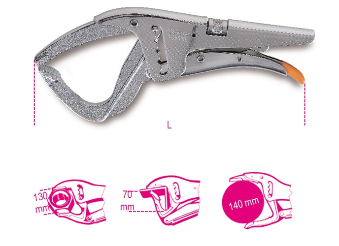 Beta Tools Model 1051 Xl-Self-Locking Pliers Extra Long Beta Tools Model 1051 Xl-Self-Locking Pliers Extra Long
