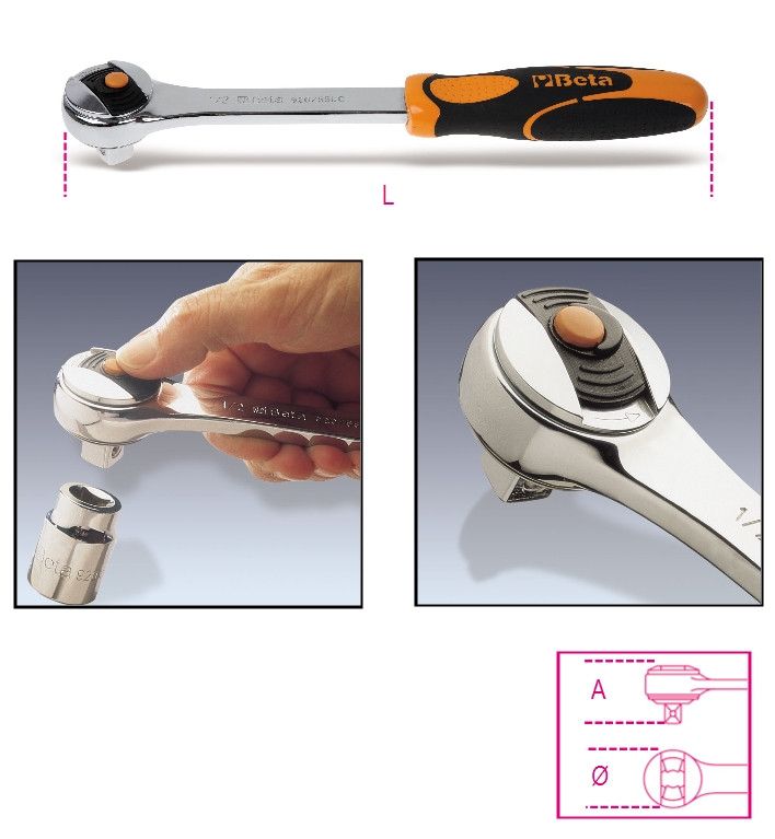Beta Tools Model 920 55Lc-1/2'Reversible Ratchet Locking System Beta Tools Model 920 55Lc-1/2'Reversible Ratchet Locking System