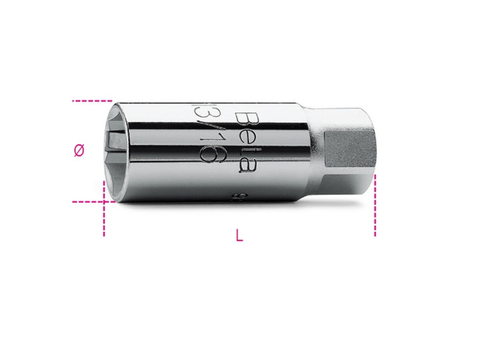 Beta Tools Model 956 E20 8-3/8' Spark Plug Sockets Hexagon Beta Tools Model 956 E20 8-3/8' Spark Plug Sockets Hexagon