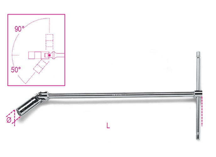 Beta Tools Model 959 20 8-T-Handle Spark Plug Wrenches Std Beta Tools Model 959 20 8-T-Handle Spark Plug Wrenches Std