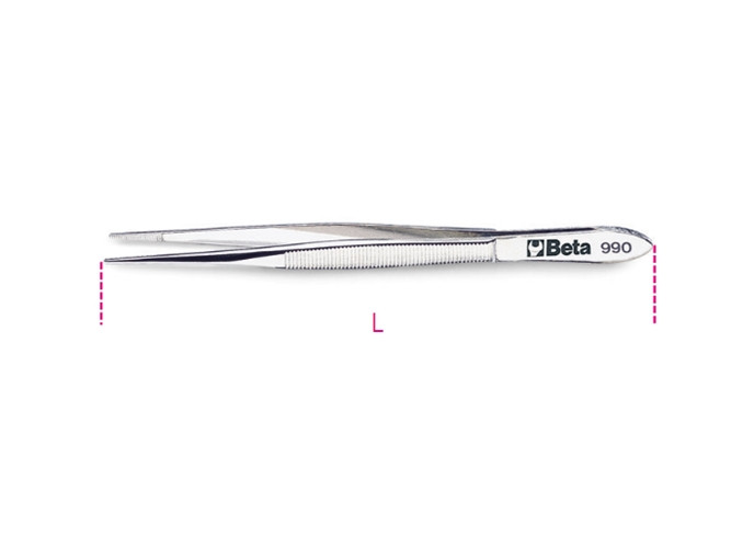 Beta Tools Model 990 130mm-Straight Thin Spring Tweezers Beta Tools Model 990 130mm-Straight Thin Spring Tweezers