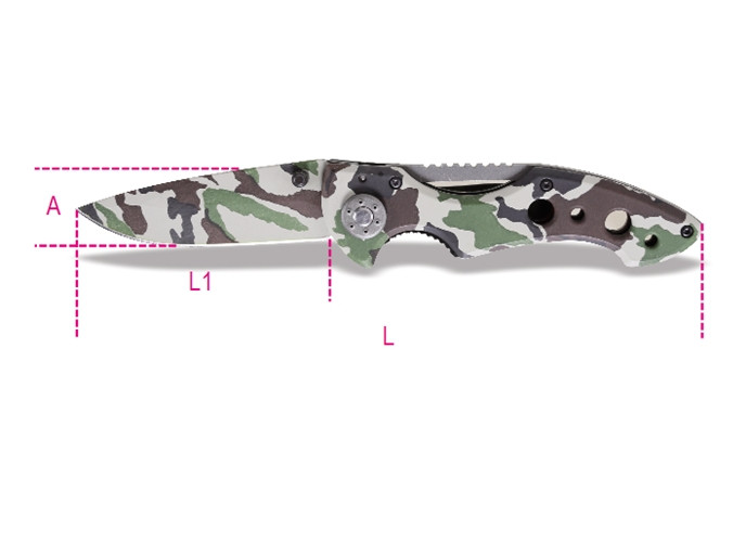 Beta Tools Model 1778 cm-Camouflage Foldaway Knife Beta Tools Model 1778 cm-Camouflage Foldaway Knife