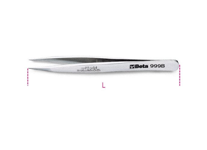 Beta Tools Model 999 B-Strong Straight Spring Tweezers Beta Tools Model 999 B-Strong Straight Spring Tweezers