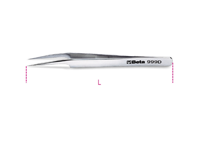 Beta Tools Model 999 D-Extra Slim Angled Spring Tweezers Beta Tools Model 999 D-Extra Slim Angled Spring Tweezers