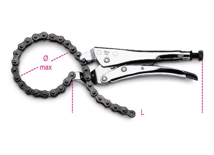 Beta Tools Model 1064 Self-Locking Pliers with Chain Beta Tools Model 1064 Self-Locking Pliers with Chain