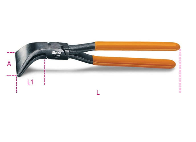 Beta Tools Model 1078 280-Curved Blade Tinsmith's Pliers Beta Tools Model 1078 280-Curved Blade Tinsmith's Pliers