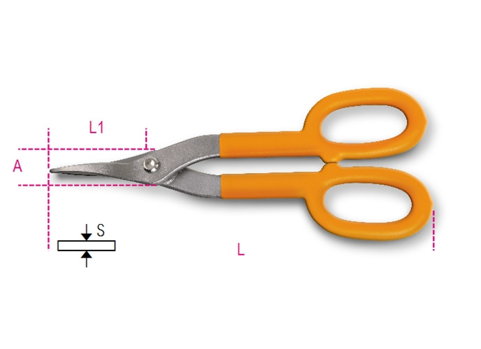 Beta Tools Model 1114 250-Tin Snips Straight Narrow Blade Beta Tools Model 1114 250-Tin Snips Straight Narrow Blade