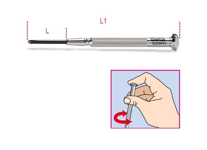 Beta Tools Model 1229 Ph1-Micro-Screwdrivers Cross Head Ph Beta Tools Model 1229 Ph1-Micro-Screwdrivers Cross Head Ph