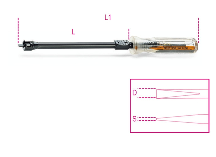 Beta Tools Model 1250 5X150mm-Screwholding Screwdrivers Beta Tools Model 1250 5X150mm-Screwholding Screwdrivers
