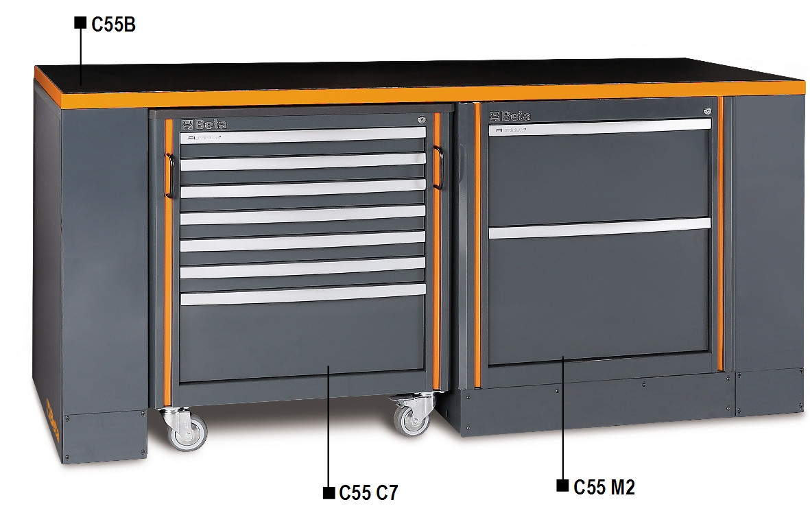 Beta Tools Model C55 B/3-Workbench & Cab C7 + Module M2 Beta Tools Model C55 B/3-Workbench & Cab C7 + Module M2