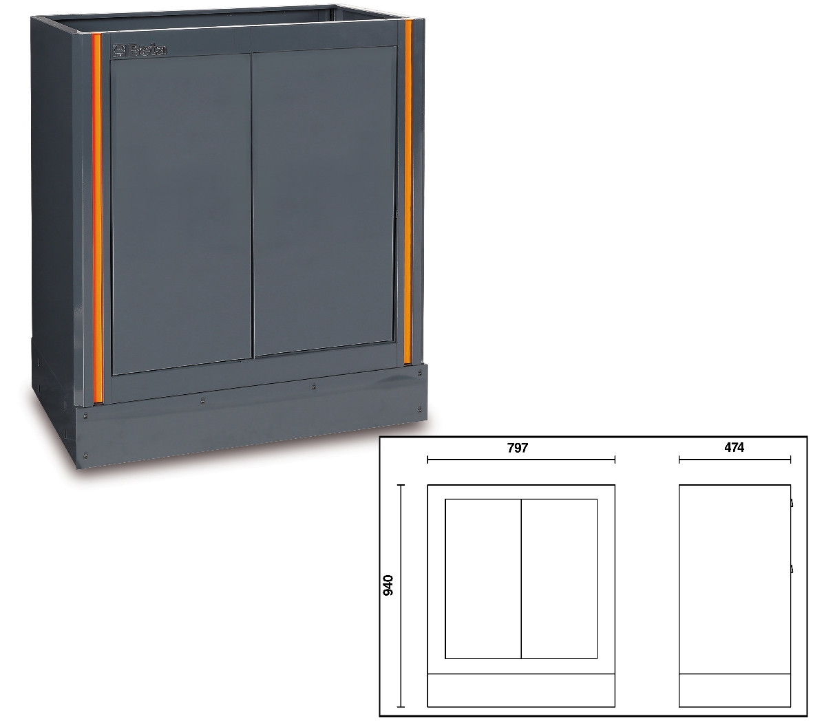 Beta Tools Model C55 Ma-Fixed Two-Door Module Beta Tools Model C55 Ma-Fixed Two-Door Module