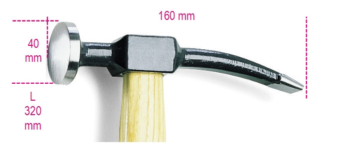 Beta Tools Model 1345 Hammer Round Convex Face and Pein Beta Tools Model 1345 Hammer Round Convex Face and Pein