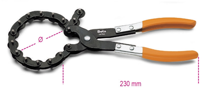 Beta Tools Model 1476 A-Pliers for Exhaust Pipe Cutting Beta Tools Model 1476 A-Pliers for Exhaust Pipe Cutting