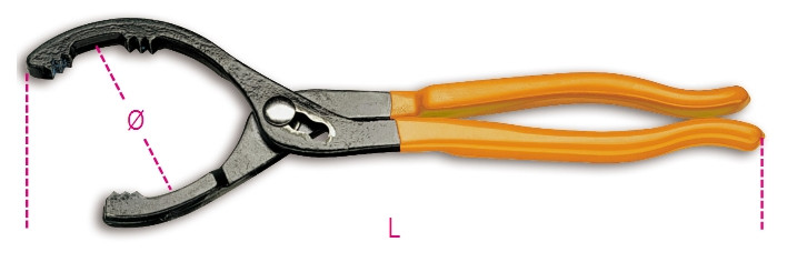 Beta Tools Model 1491 C-Adjustable Oil Filter Pliers Beta Tools Model 1491 C-Adjustable Oil Filter Pliers