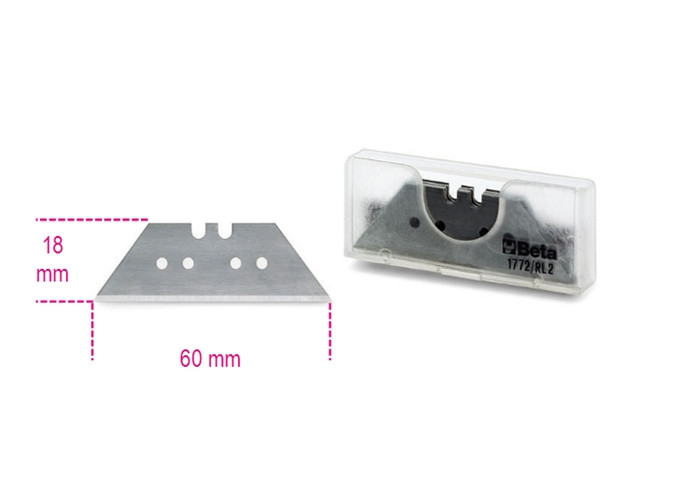 Beta Tools Model 1772 Rl/2-10 Long Trapezoidal Blades Beta Tools Model 1772 Rl/2-10 Long Trapezoidal Blades