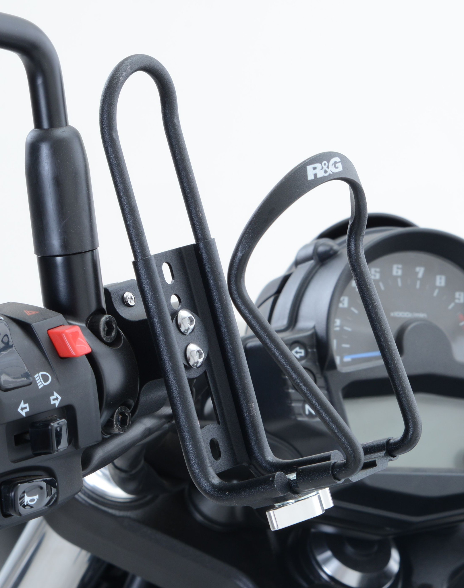 R&G Racing Fully Adjustable Bottle Cage for Motorcycles R&G Racing Fully Adjustable Bottle Cage for Motorcycles