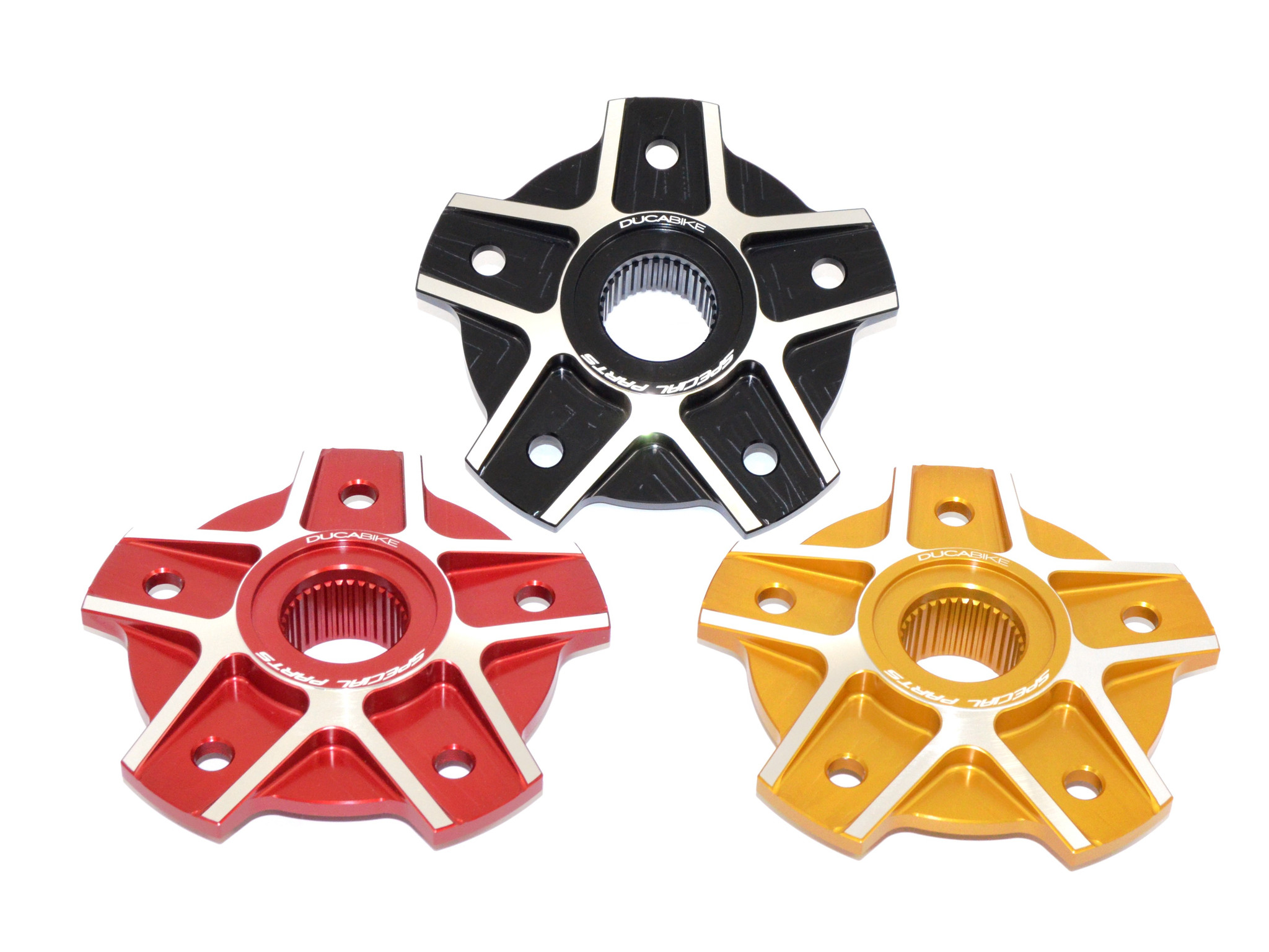 Ducabike 'SQUARE' Contrast Cut 5 Hole Rear Sprocket Hub Flange Carrier