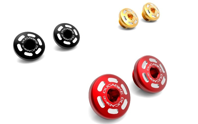 DBK Special Parts (Ducabike) Contrast Cut Billet Main Frame Caps (Swing arm pivot) for the Ducati Monster S4R/S2R, 1100/796/797/696, Hypermotard 821/939 and Scrambler DBK Special Parts (Ducabike) Contrast Cut Billet Main Frame Caps (Swing arm pivot) for the Ducati Monster S4R/S2R, 1100/796/797/696, Hypermotard 821/939 and Scrambler