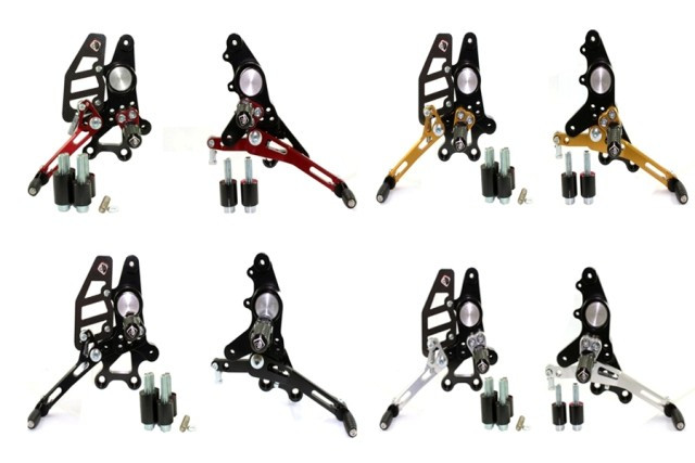 DBK Special Parts (Ducabike) Adjustable Rearsets for the Ducati Hypermotard 796/1100 and Multistrada 620/1000/1100 DBK Special Parts (Ducabike) Adjustable Rearsets for the Ducati Hypermotard 796/1100 and Multistrada 620/1000/1100