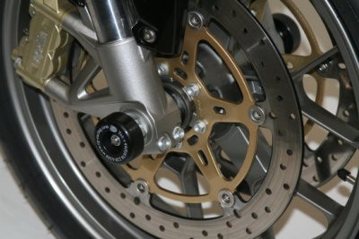R&G Racing Front Axle Sliders / Protectors for Aprilia Mana 850 '08-'15 R&G Racing Front Axle Sliders / Protectors for Aprilia Mana 850 '08-'15